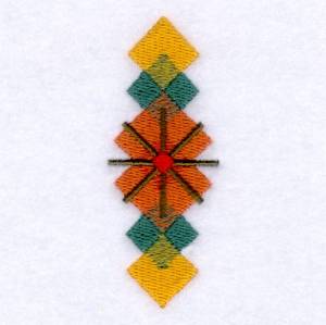 Picture of Country Navajo Squares Single Machine Embroidery Design