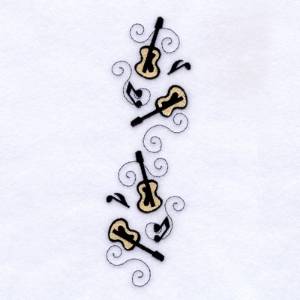 Picture of Country Guitars Set Machine Embroidery Design