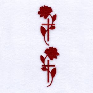 Picture of Country Roses & Crosses Set Machine Embroidery Design