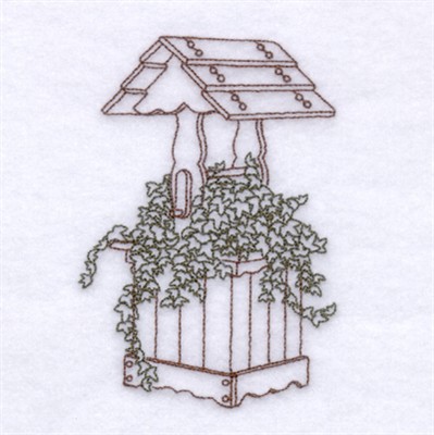 Well of Ivy Outlines Machine Embroidery Design