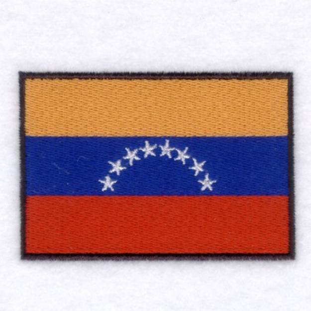 Picture of Venezuela Flag Machine Embroidery Design