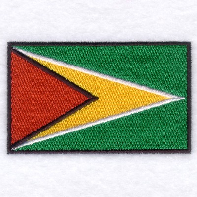 Guyana Flag Machine Embroidery Design
