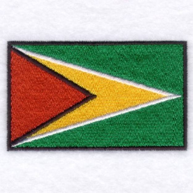 Picture of Guyana Flag Machine Embroidery Design