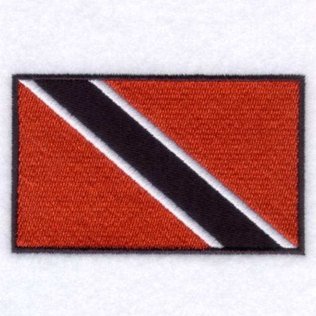 Picture of Trinidad and Tobago Flag Machine Embroidery Design