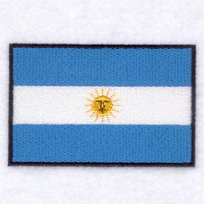 Argentina Flag Machine Embroidery Design