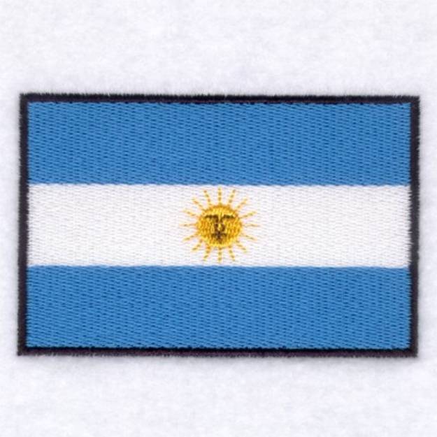 Picture of Argentina Flag Machine Embroidery Design