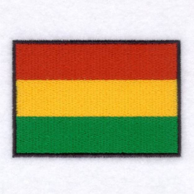 Picture of Bolivia Flag Machine Embroidery Design