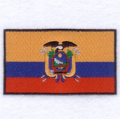 Ecuador Flag Machine Embroidery Design