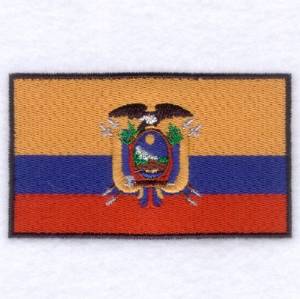 Picture of Ecuador Flag Machine Embroidery Design