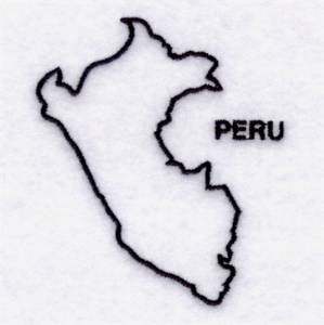 Picture of Country of Peru Machine Embroidery Design