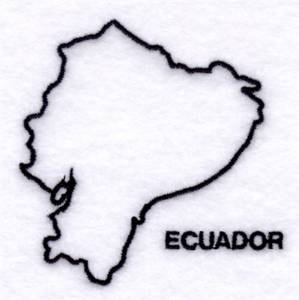 Picture of Country of Ecuador Machine Embroidery Design