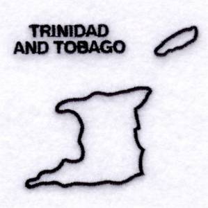 Picture of Country of Trinidad and Tobago Machine Embroidery Design