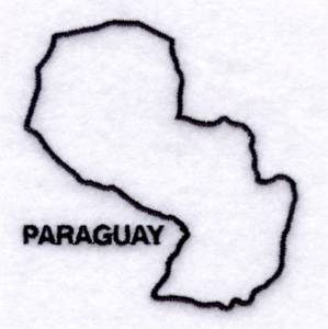 Picture of Country of Paraguay Machine Embroidery Design