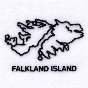 Picture of Country of Falkland Island Machine Embroidery Design
