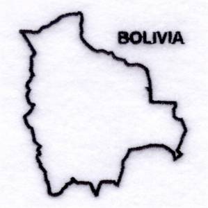 Picture of Country of Bolivia Machine Embroidery Design