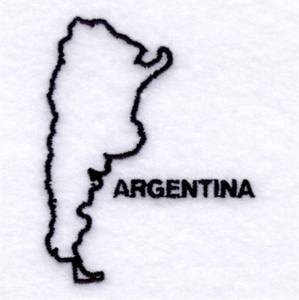Picture of Country of Argentina Machine Embroidery Design