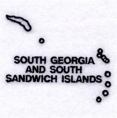 Country of South Georgia & South Sandwich Islands Machine Embroidery Design