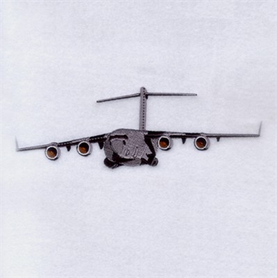 Transport Aircraft Machine Embroidery Design
