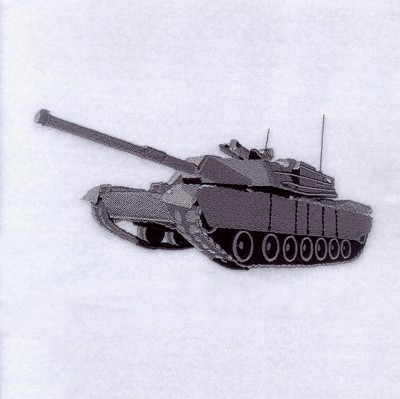 Tank Machine Embroidery Design