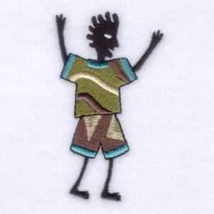 Picture of African Dancer #5 Machine Embroidery Design
