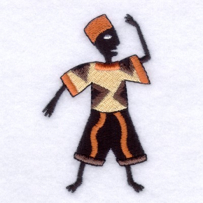 African Dancer #9 Machine Embroidery Design