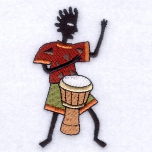 Picture of African Dancer #10 Machine Embroidery Design