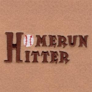 Picture of Homerun Hitter Machine Embroidery Design