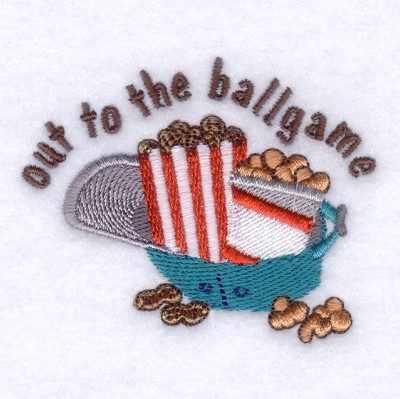 Out to the Ball Game Machine Embroidery Design