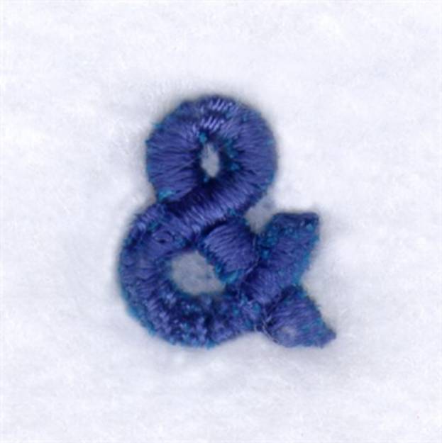 Picture of Block Puff Ampersand Machine Embroidery Design