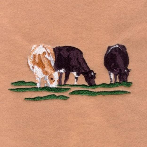 Picture of Cow Farm Scenery Machine Embroidery Design