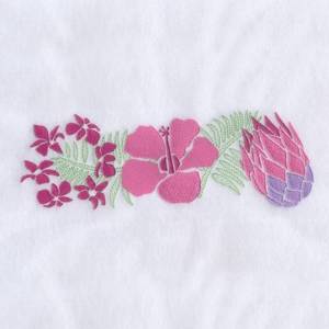 Picture of Hibiscus Long Machine Embroidery Design