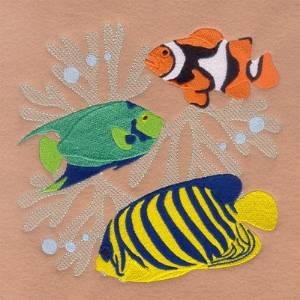 Picture of Fish Square Machine Embroidery Design