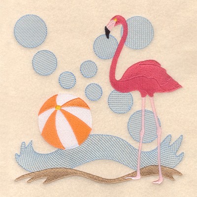 Flamingo Long Machine Embroidery Design