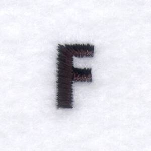 Picture of Condensed Block F Machine Embroidery Design