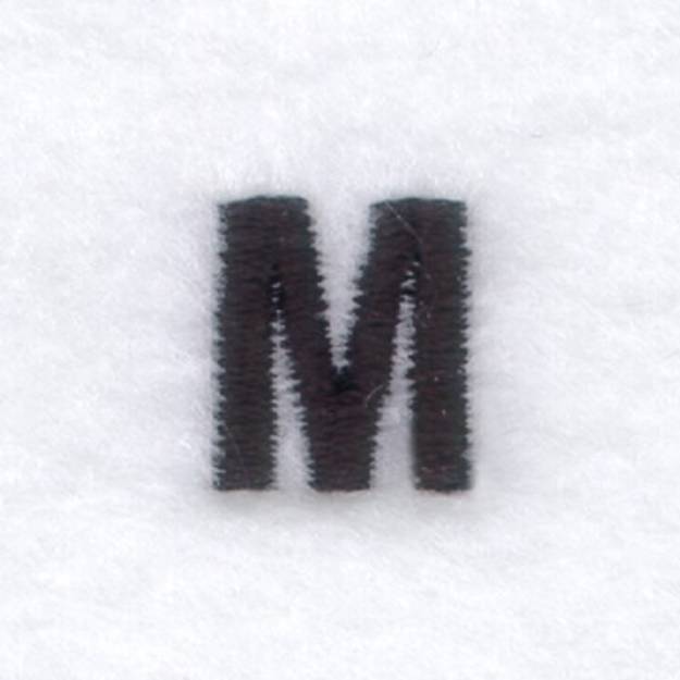 Picture of Condensed Block M Machine Embroidery Design