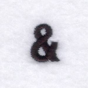 Picture of Block Ampersand Machine Embroidery Design