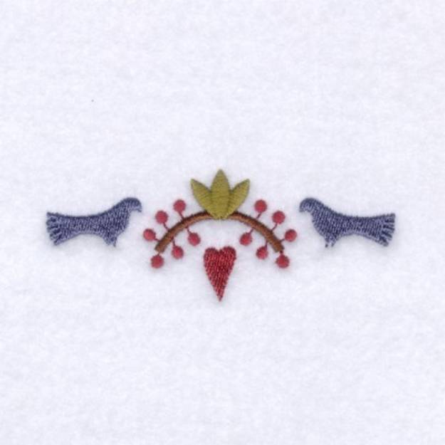 Picture of Bird Folk Art Machine Embroidery Design