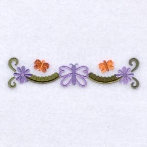 Picture of Butterfly Folk Line Machine Embroidery Design