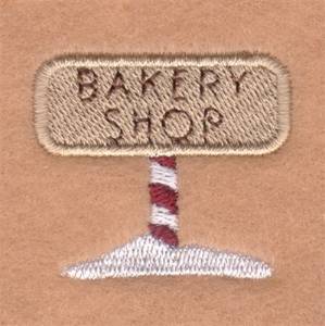 Picture of Bakery Shop Sign Machine Embroidery Design