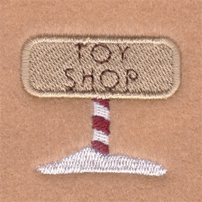 Toy Shop Sign Machine Embroidery Design