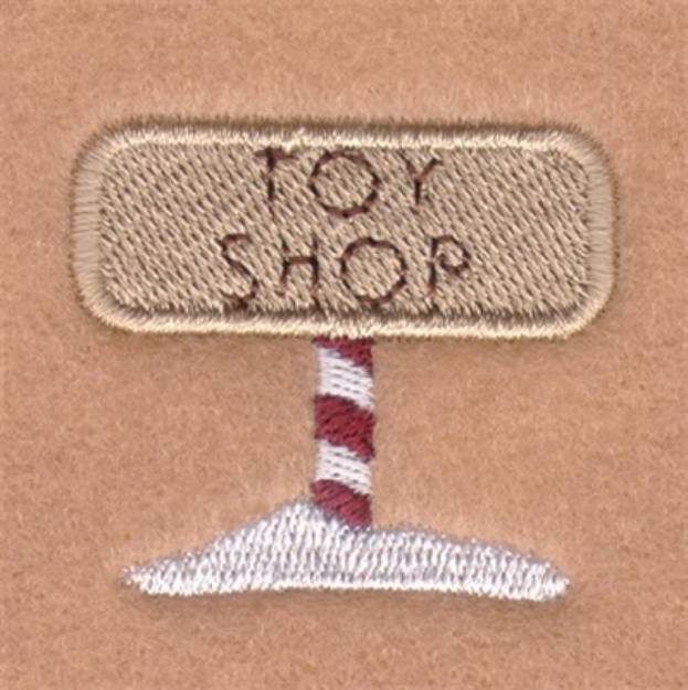 Picture of Toy Shop Sign Machine Embroidery Design