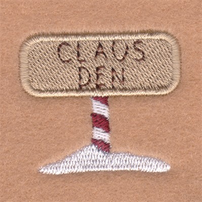 Claus Den Sign Machine Embroidery Design