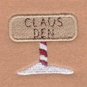 Picture of Claus Den Sign Machine Embroidery Design