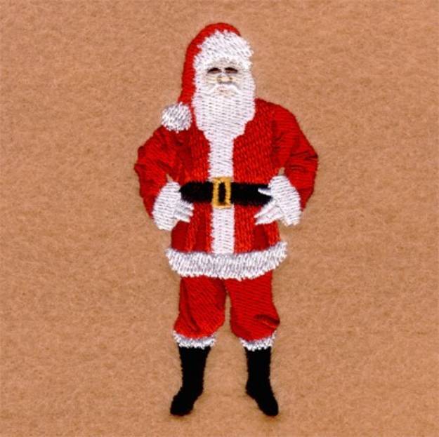 Picture of Santa Claus Standing Machine Embroidery Design