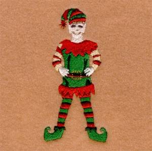 Picture of Elf Standing Machine Embroidery Design