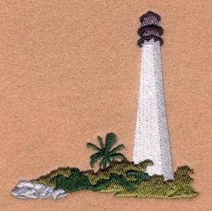 Picture of Cape Florida Lighthouse Machine Embroidery Design