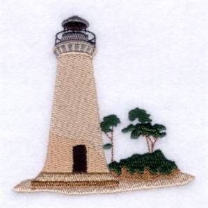 Picture of Round Island Lighthouse Machine Embroidery Design