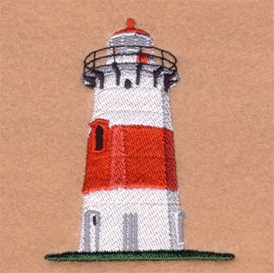 Strat Point Lighthouse Machine Embroidery Design
