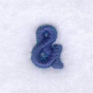 Picture of Puff Ampersand Machine Embroidery Design