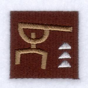 Picture of Tiki Triangle Man Machine Embroidery Design